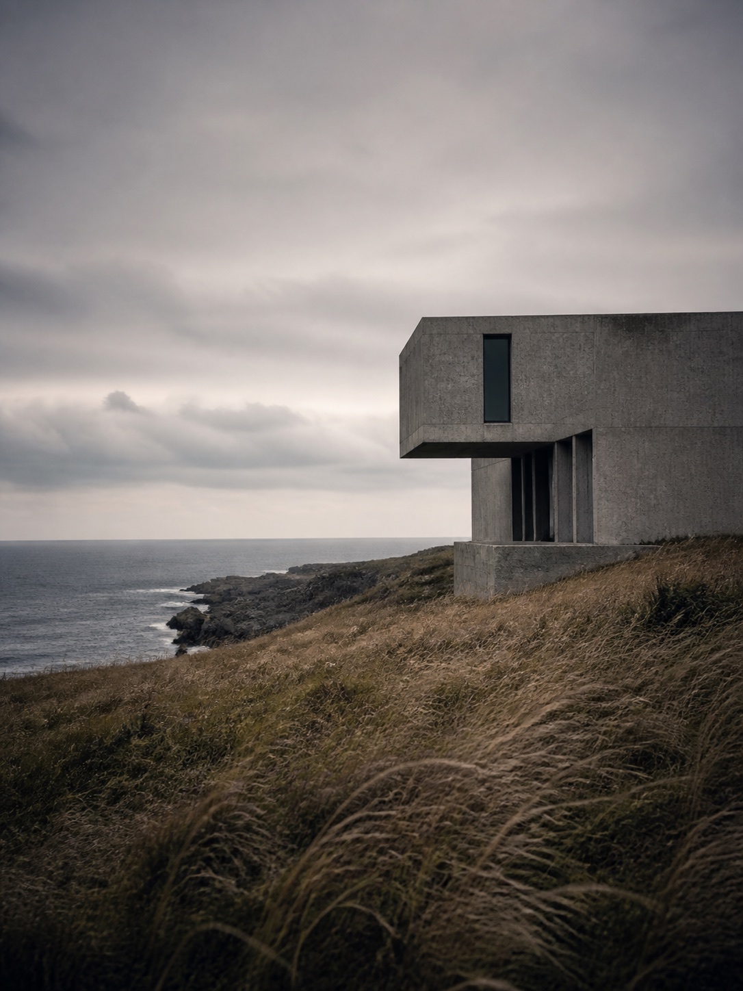 Arquitectura brutalista en la costa